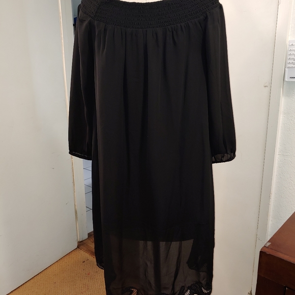 Chico's off shoulder black dress/tunic size 0(S/4) - Picture 7 of 9